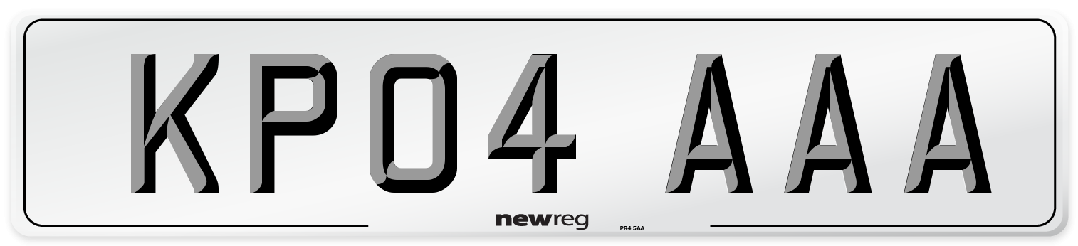 KP04 AAA Number Plate from New Reg